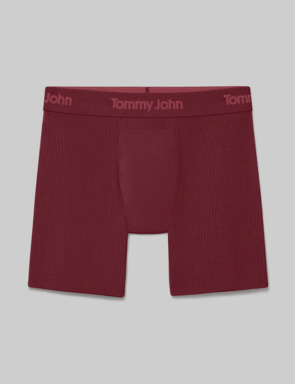 Second Skin Luxe Rib Mid-Length Boxer Brief 6"