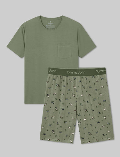 Second Skin Sleep Pocket Tee & Short Set