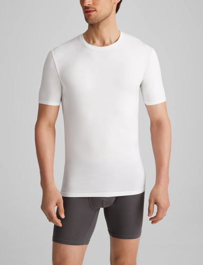 Cool Cotton Crew Neck Stay-Tucked Undershirt (3-Pack)