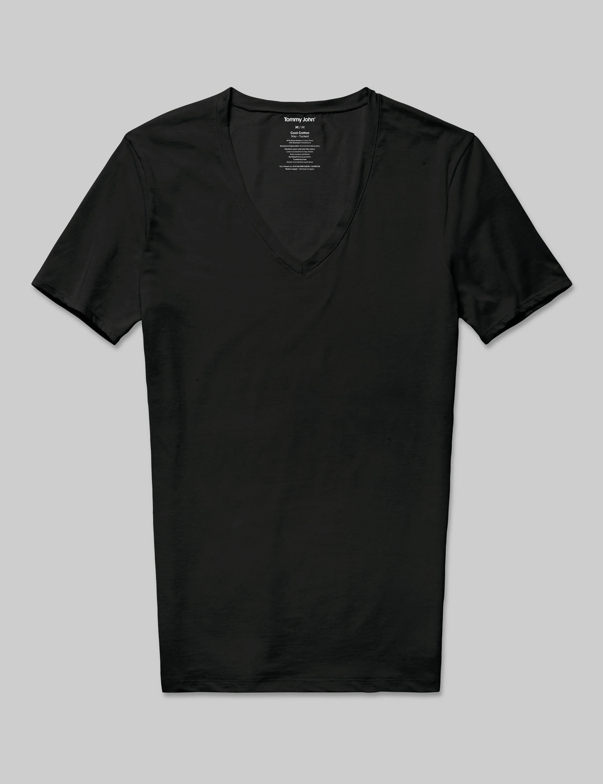 Cool Cotton Deep V-Neck Stay-Tucked Undershirt