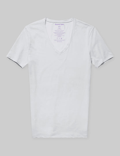 Cool Cotton Deep V-Neck Stay-Tucked Undershirt
