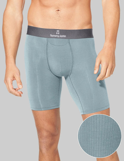 Second Skin Luxe Rib Boxer Brief 8"