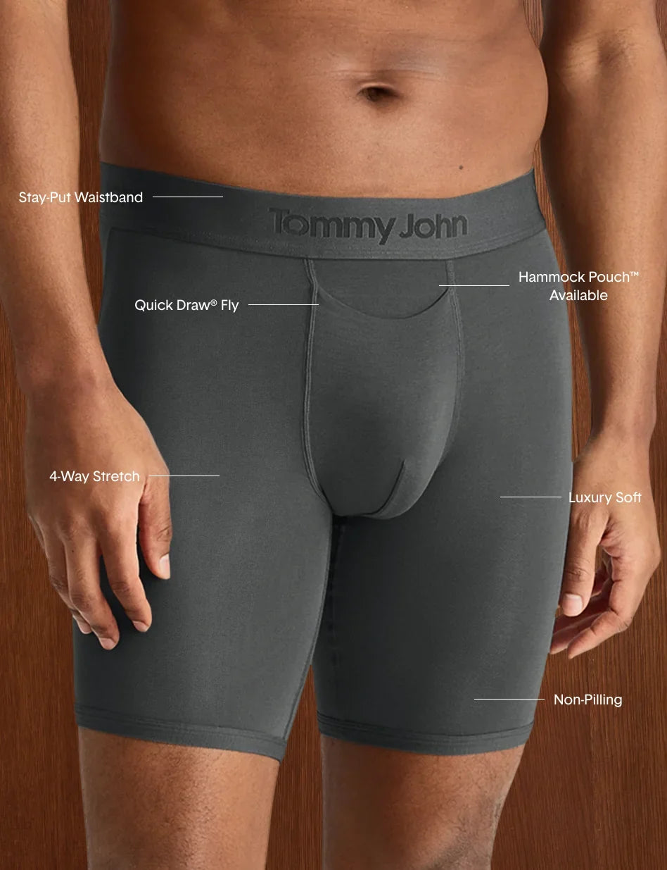 Second Skin Boxer Brief 8" (3-Pack)