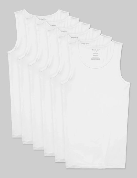 Second Skin Tank Stay-Tucked Undershirt (6-Pack)