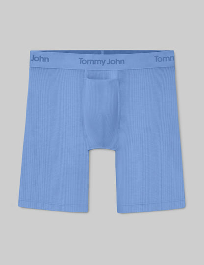 Second Skin Luxe Rib Boxer Brief 8"