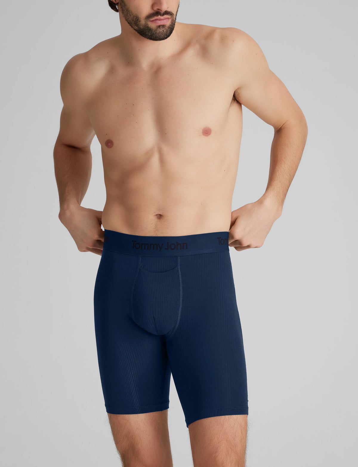 Second Skin Luxe Rib Boxer Brief 8" (3-Pack)