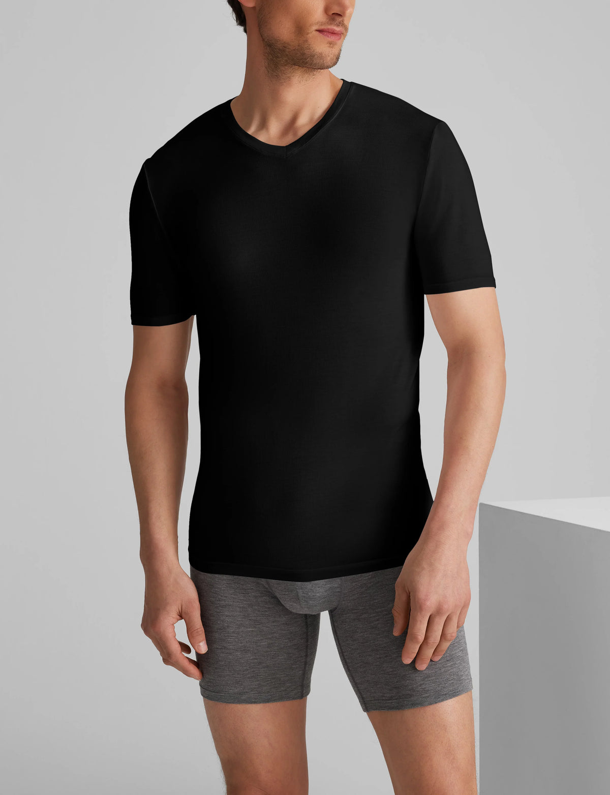 Second Skin High V-Neck Stay-Tucked Undershirt (6-Pack)