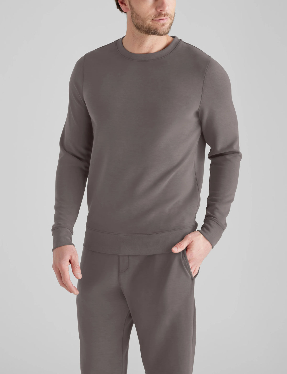 Luxe Traveler Knit Long Sleeve Crew Neck