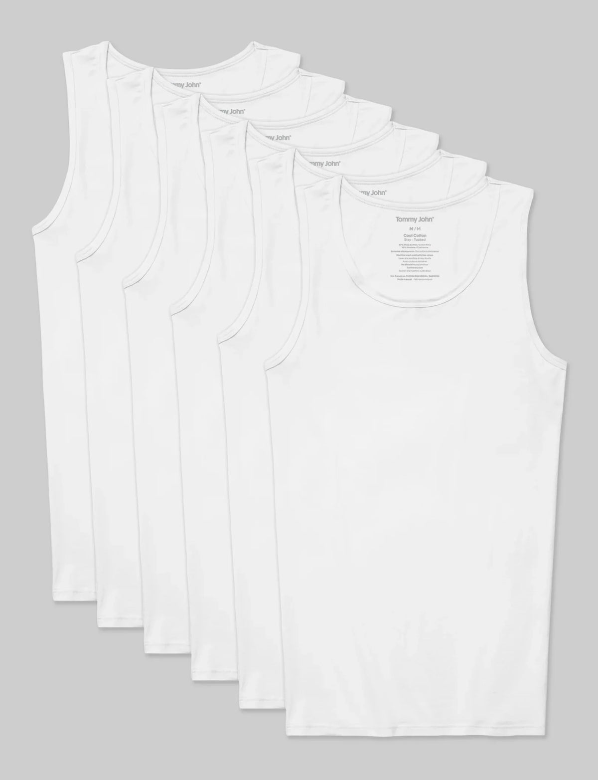 Cool Cotton Tank Stay-Tucked Undershirt (6-Pack)