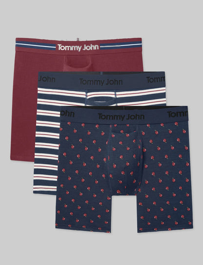Second Skin Mid-Length Boxer Brief 6" (3-Pack)