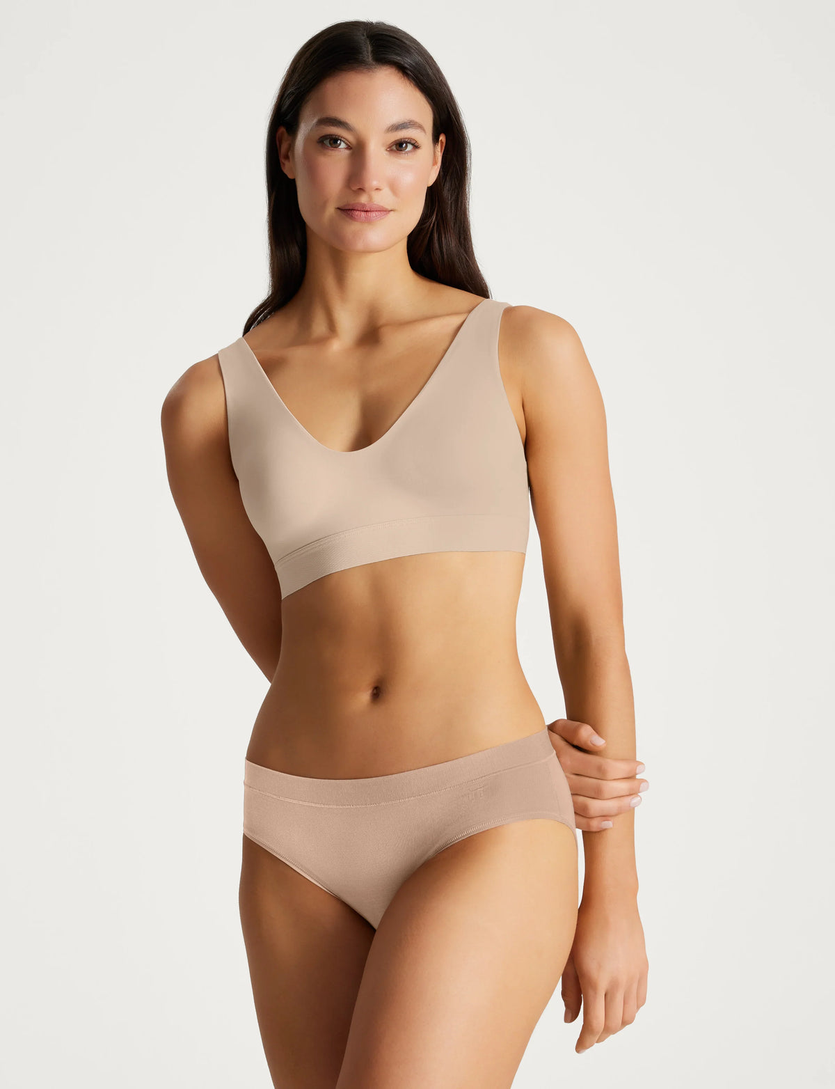 Second Skin Pullover V-Neck Bra & Brief Set