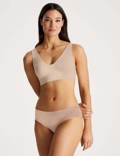 Second Skin Pullover V-Neck Bra & Brief Set