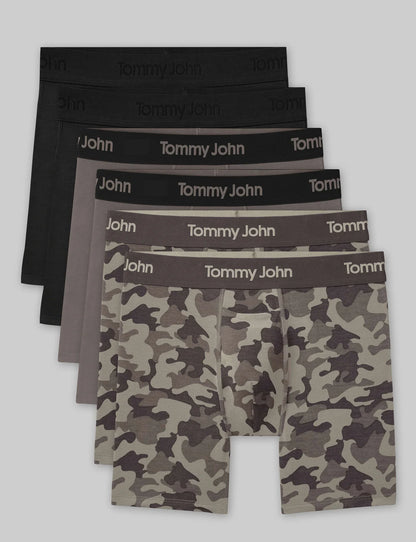 Second Skin Mid-Length Boxer Brief 6" (6-Pack)