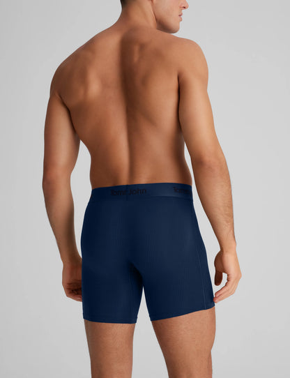Second Skin Luxe Rib Mid-Length Boxer Brief 6" (3-Pack)
