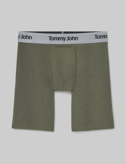 Second Skin Luxe Rib Boxer Brief 8"